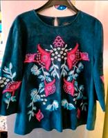ZARA Blumen Bluse Shirt wie Leder Festival Ibiza Rarität Hippie Hamburg - Wandsbek Vorschau