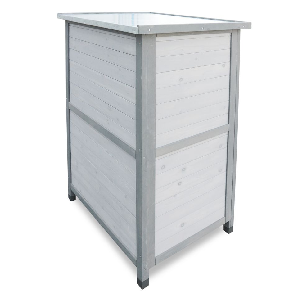 HABAU 3092 Gartenschrank Flachdach, grau  NEU versandkostenfrei in Lichtenau