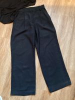 schwarzes leichtes Shirt Opus 38  mit schwarzer Hose wide leg 36 Bayern - Gößweinstein Vorschau