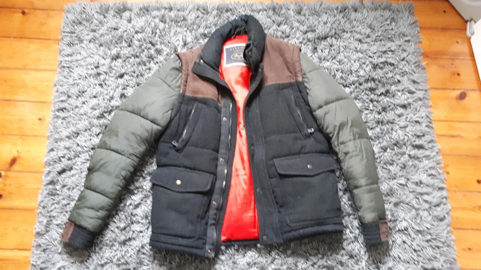 Zara Man Winterjacke Filz Leder Elegant sportlich Größe S in Berlin