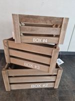 Holzkisten-Dekokisten Box # grau mit Seil Hessen - Büdingen Vorschau