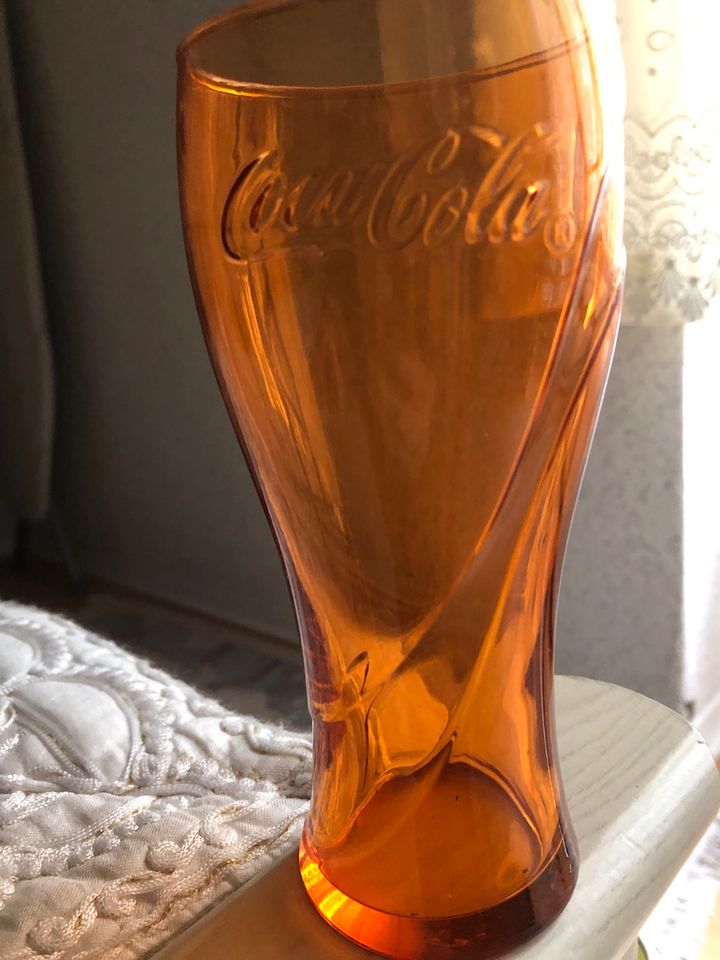 Bunte Coca Cola Glas Gläser in Wuppertal