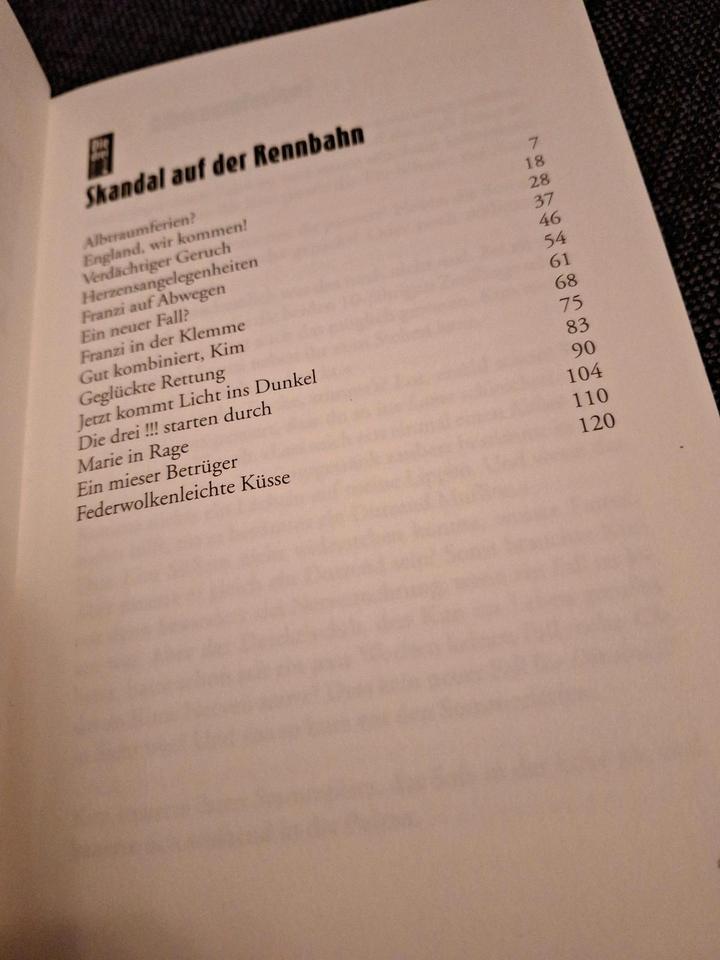 Kinder Mädchen Buch Kosmos Die drei !!! Skandal auf der Rennbahn in Apen