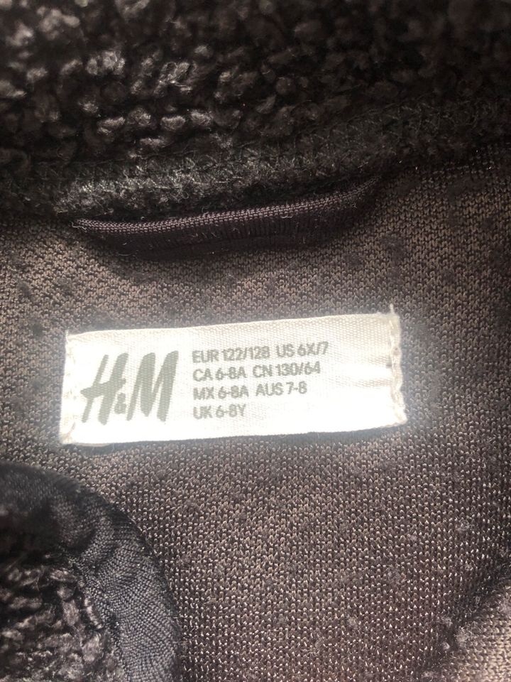 H&M Sherpa Fleece Jacke 122/138 anthrazit in Berlin