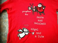 Weihnachtsshirt rot Santa Angel Engel Gr 116 Rentier Bayern - Nabburg Vorschau