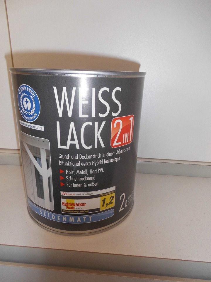 Wilckens Weißlack 2 in 1 neu + ungeöffnet 2 Liter Dose in Wuppertal