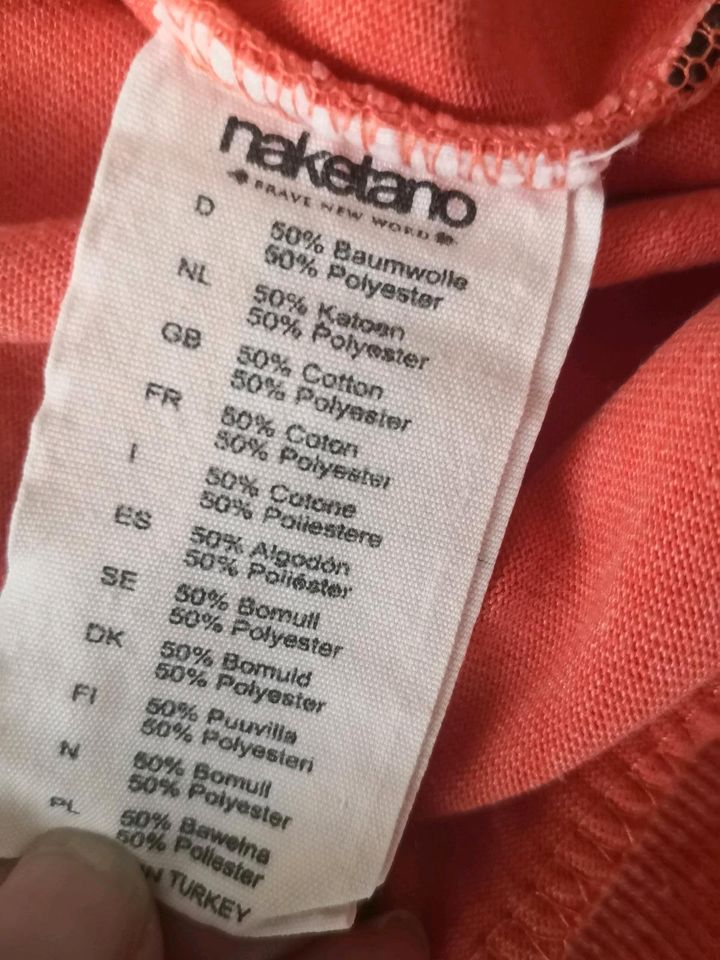 Naketano Pullover Sweatshirt Shirt apricot orange 40 42 M L in Laatzen