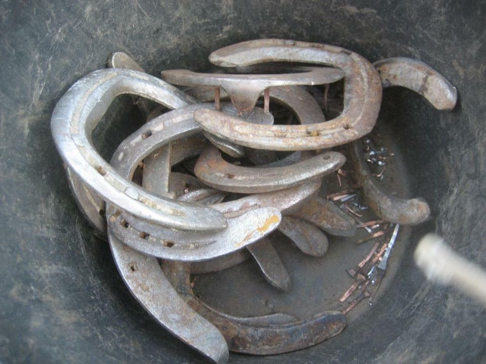 Hufeisen, Glückseisen, Glück, Pferdeeisen, Ponyeisen zum Basteln in Birkenheide