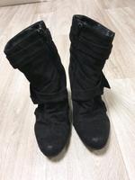 Damenstiefel mit Keilabsatz Größe 38 Brandenburg - Zossen-Wünsdorf Vorschau