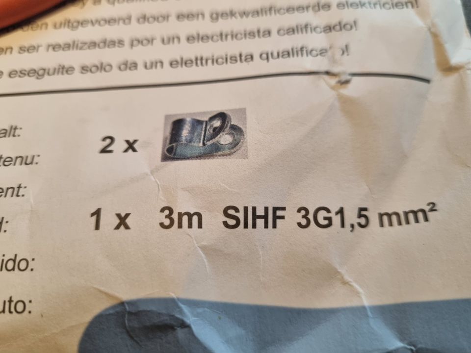 KARIBU Silikonkabel für Saunaleuchte 3 x 1,5 mm² / 3 Meter - Nr.4 in Borchen