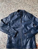 Lederjacke Bikerjacke blau PU Leder blau S M Schleswig-Holstein - Poyenberg Vorschau