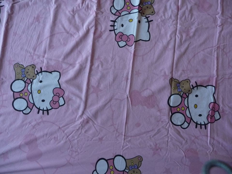 Bettwäsche Hello Kitty 2-teilg, 100% Baumwolle mit Reissverschluß in Übersee