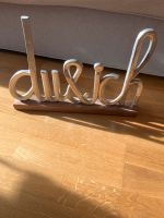 „Du & ich“ Schriftzug Aluminium / Holz von Gilde Bayern - Kempten Vorschau