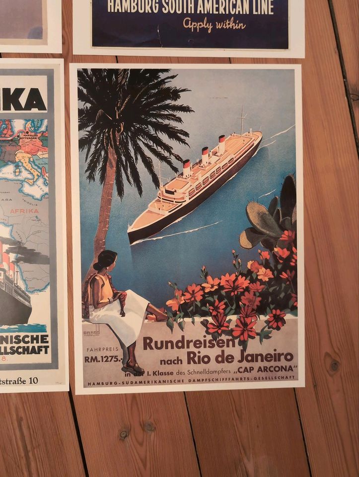Schiffshrtsplakate Hamburg Süd 1921-1939 Folge 1+2 in Güstrow