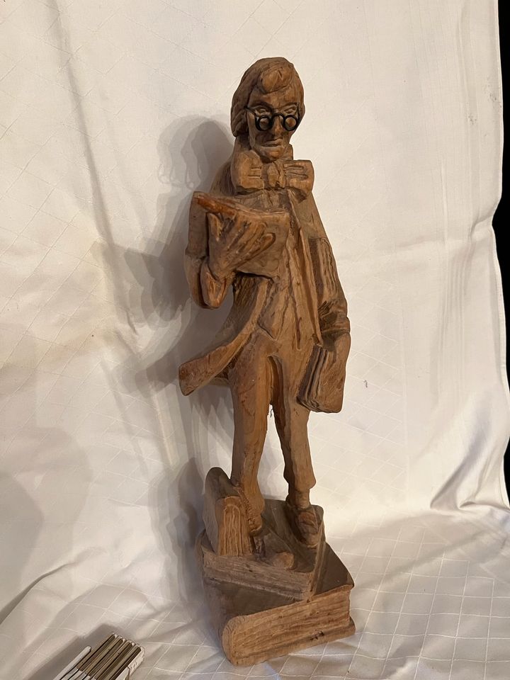 Spitzweg Holzfigur tolle Schnitzerei Dachbodenfund in Köln