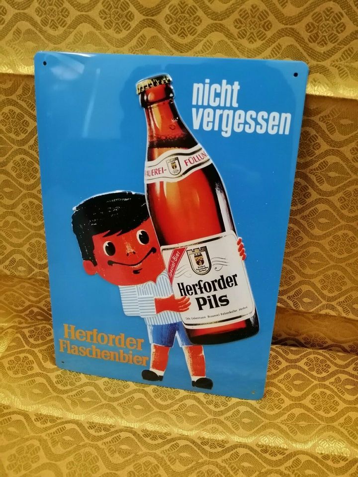 Blechschild Herforder Pils in Hamburg