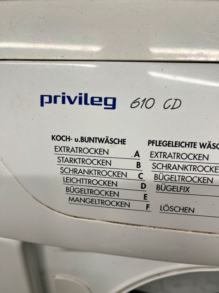 Privileg 610 CD TROCKNER KONDENSTROCKNER voll funktionsfähig in Duisburg