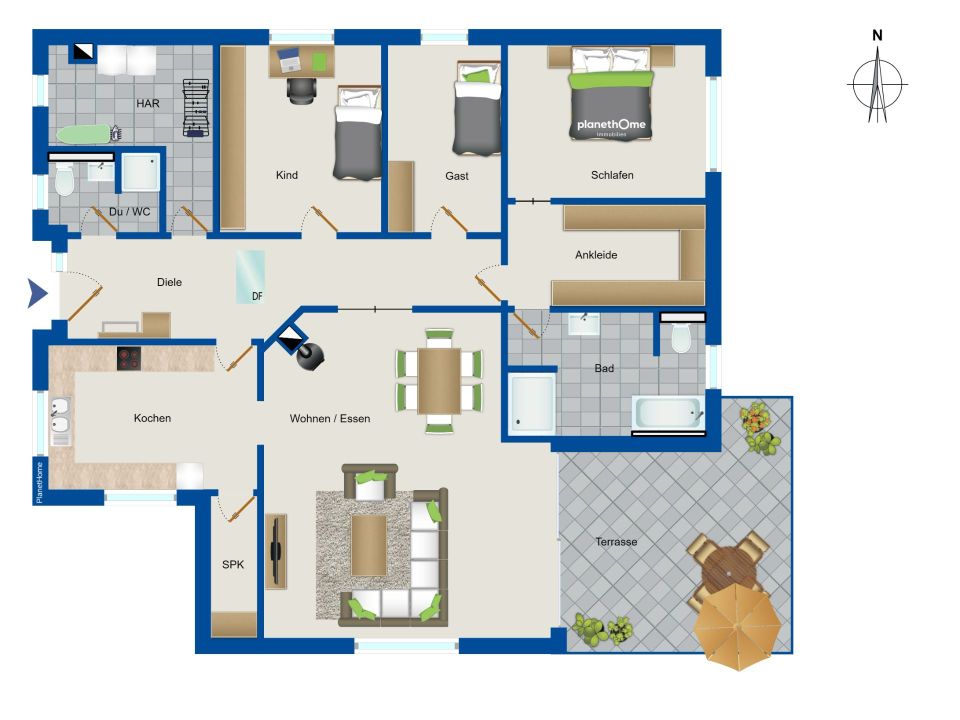 Exklusiv und Energieeffizient - Neuwertiger 4-Zimmer-Bungalow in Eilenburg-Kospa in Eilenburg