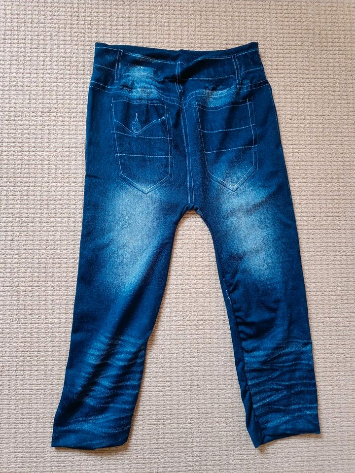 Leggins 3/4 XS/S Blau Schmetterling 34/36 in Langquaid