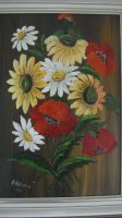 Ölbild auf Holz gemalt - Stillleben - Blumen - aus d. Jahre 1981 Bayern - Ingolstadt Vorschau