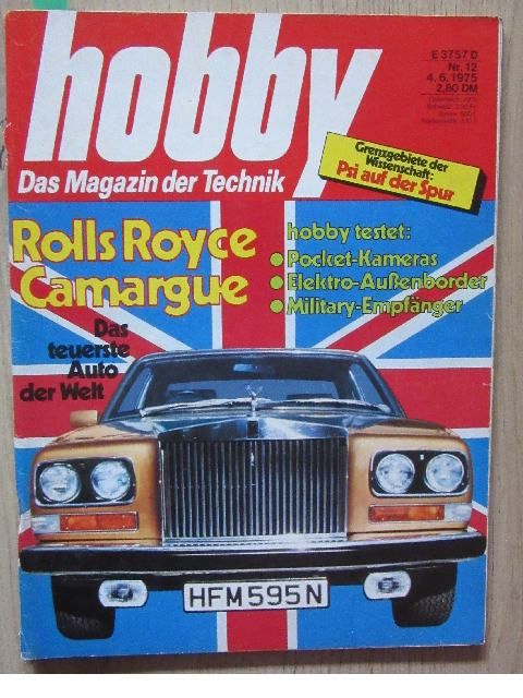 hobby Heft Juni 1975 Rolls-Royce Camargue in Solingen