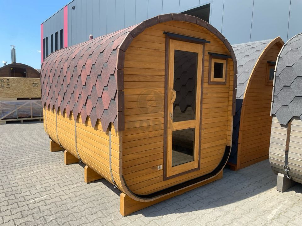 Quadro Sauna | Garten Fass Sauna | 3,5 m | inkl. Vorraum in Eichenzell