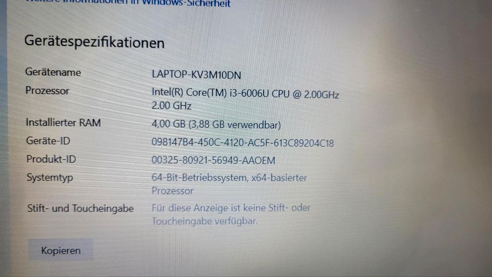 Lenovo Laptop 15,6 Zoll in Eberswalde