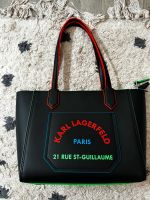 Karl Lagerfeld echt Leder Handtasche ( Schwarz/ Neon) ) Limitiert Nordrhein-Westfalen - Vettweiß Vorschau