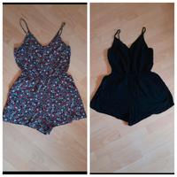 H&M Spaghettiträger Jumpsuit Einteiler schwarz geblümt Gr 36 Bayern - Grettstadt Vorschau