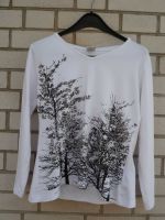 Shirt, Kapuzen-Shirt, weiß, vorne Baummuster schwarz-grau, Gr. 36 Neumünster - Tasdorf Vorschau
