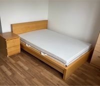 Ikea Malm Bett 140 x 200 und Nachttisch und Lattenrost Hessen - Mühlheim am Main Vorschau