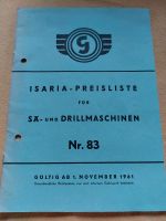 Isaria Preisliste 1961 Bayern - Seeshaupt Vorschau