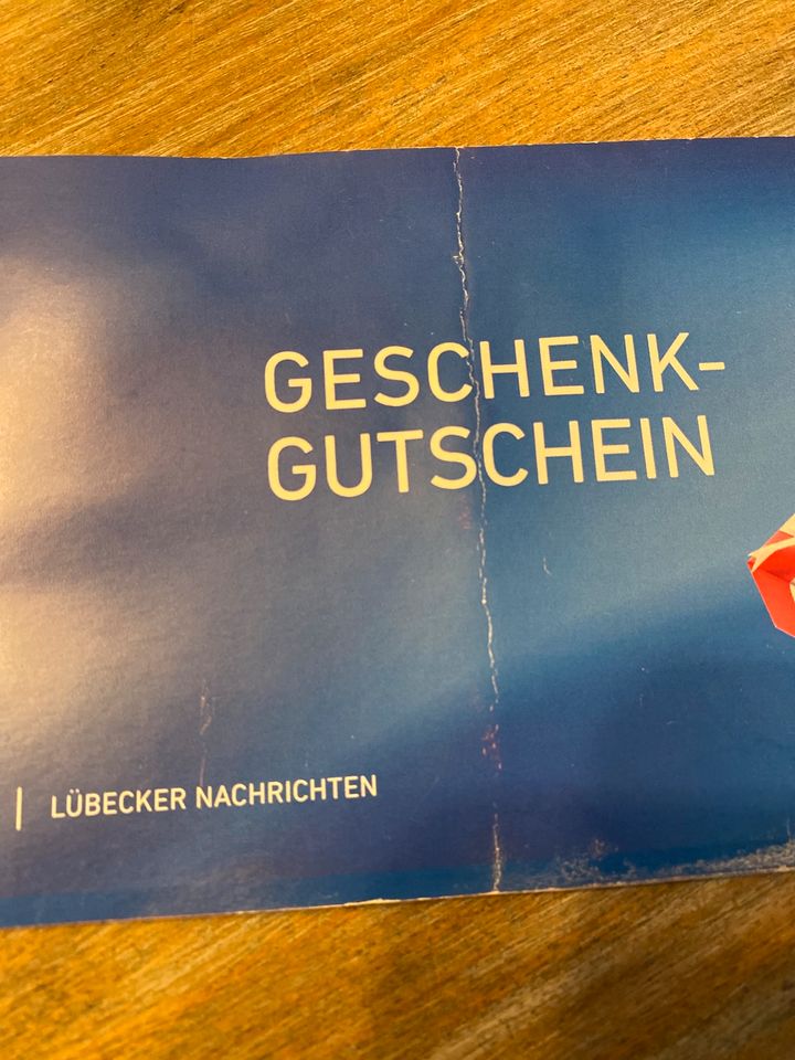 Gutschein Lübecker Nachrichten Wert 50 Euro 2 Jahre gültig in Lübeck