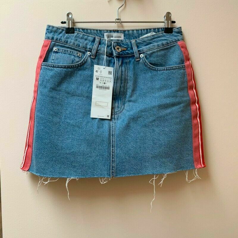 Zara hellblau Jeansrock Damen Rock Baumwolle Gr. M in Scheeßel