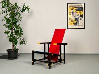 Original Gerrit Rietveld Red Blue Stuhl | Vintage Cassina Sessel Duisburg - Duisburg-Süd Vorschau