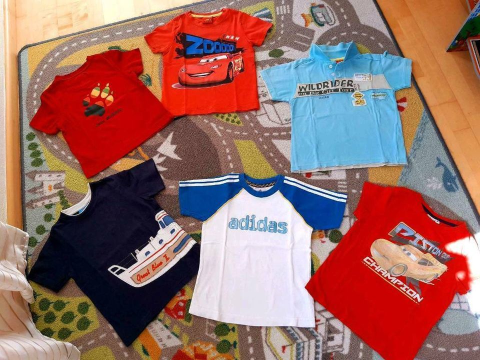 T-Shirt's Gr. 104 Jack Wolfskin, Adidas, Topolino in Traitsching