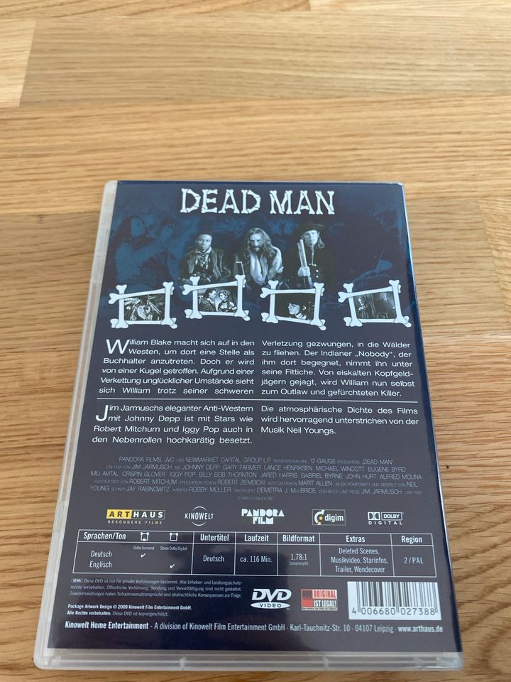 DVD - Dead Man - Johnny Depp & Robert Mitchum in Düsseldorf