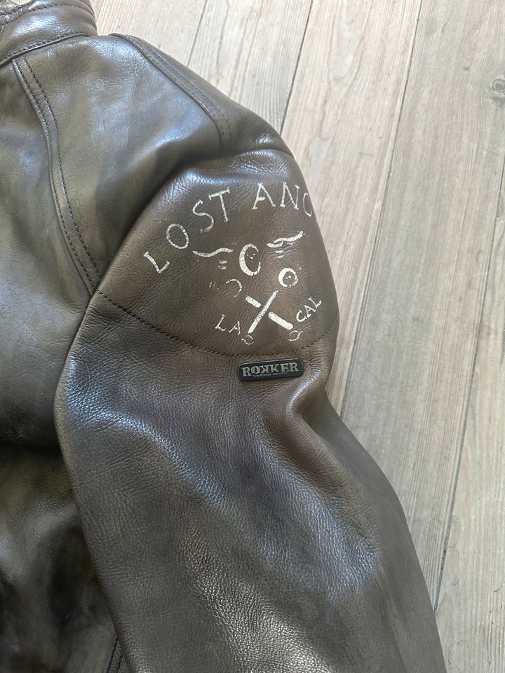 Rokker Mc Leather Jacket Lederjacke Gr XXL no John Doe Held in Mühldorf a.Inn