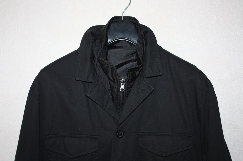 Herren Jacke Übergangsjacke mit Weste 2in1 Gr. 54 o. XL schwarz in Berlin