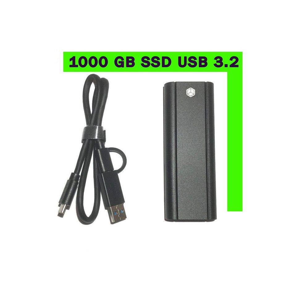 1000GB (1TB) SSD Externe USB Festplatte Datensicherung VB 120,-€* in Altendiez