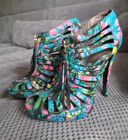 Bunte High Heels Sandaletten – Größe 37 Berlin - Hohenschönhausen Vorschau