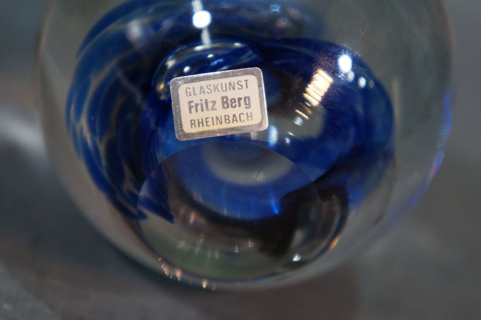 Paperweight / Briefbeschwerer Glas / Fritz Berg Rheinbach in Düsseldorf