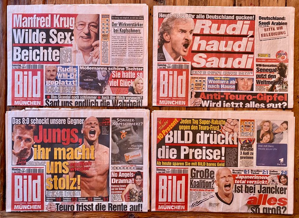 Zeitungssammlung Fifa WM 2002 in Markt Schwaben