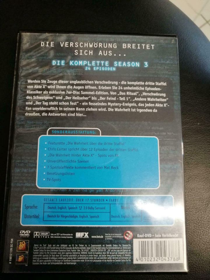 Akte X Staffel 1-3 DVD in Kiel