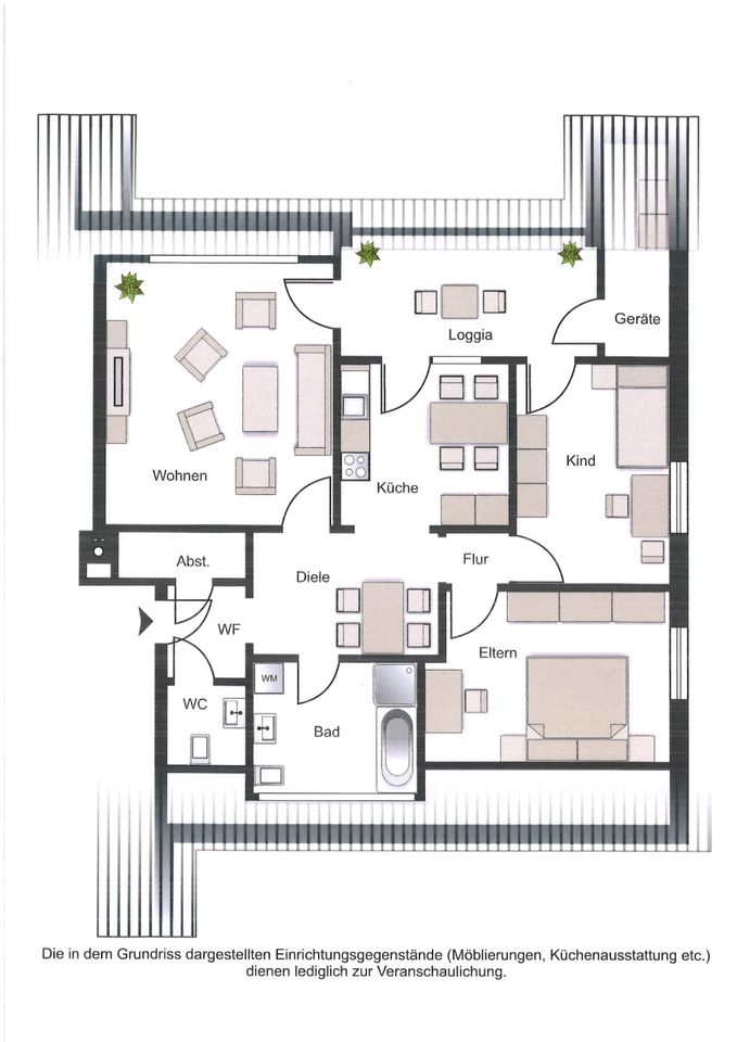 Modernisierte 3-Zimmer Wohnung in Fredenbeck in Fredenbeck