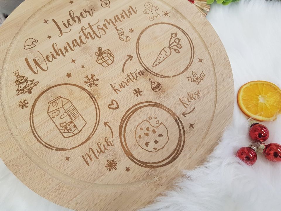 Brettchen für den Weihnachtsmann, Nikolaus, Weihnachtsteller in Köthen (Anhalt)