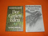 Hemingway. Der Garten Eden. Graham Greene. Der menschliche Faktor Berlin - Charlottenburg Vorschau
