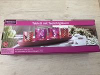 Tablett mit Teelichtgläsern - Deko *neu und OVP Rheinland-Pfalz - Worms Vorschau