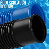 Pool Solar Schwimmbad Saug Schlauch blau schwarz ID 32mm Nordrhein-Westfalen - Jüchen Vorschau