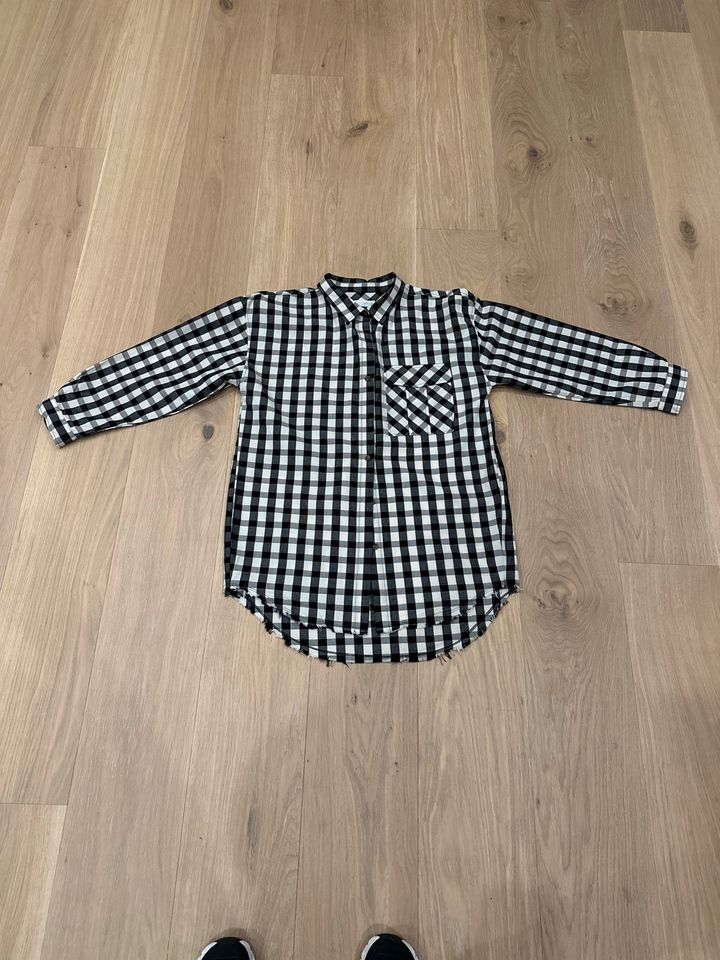 ⭐️ Bluse schwarz/weiß kariert  - Zara - 164 - Mädchen in Ruderting